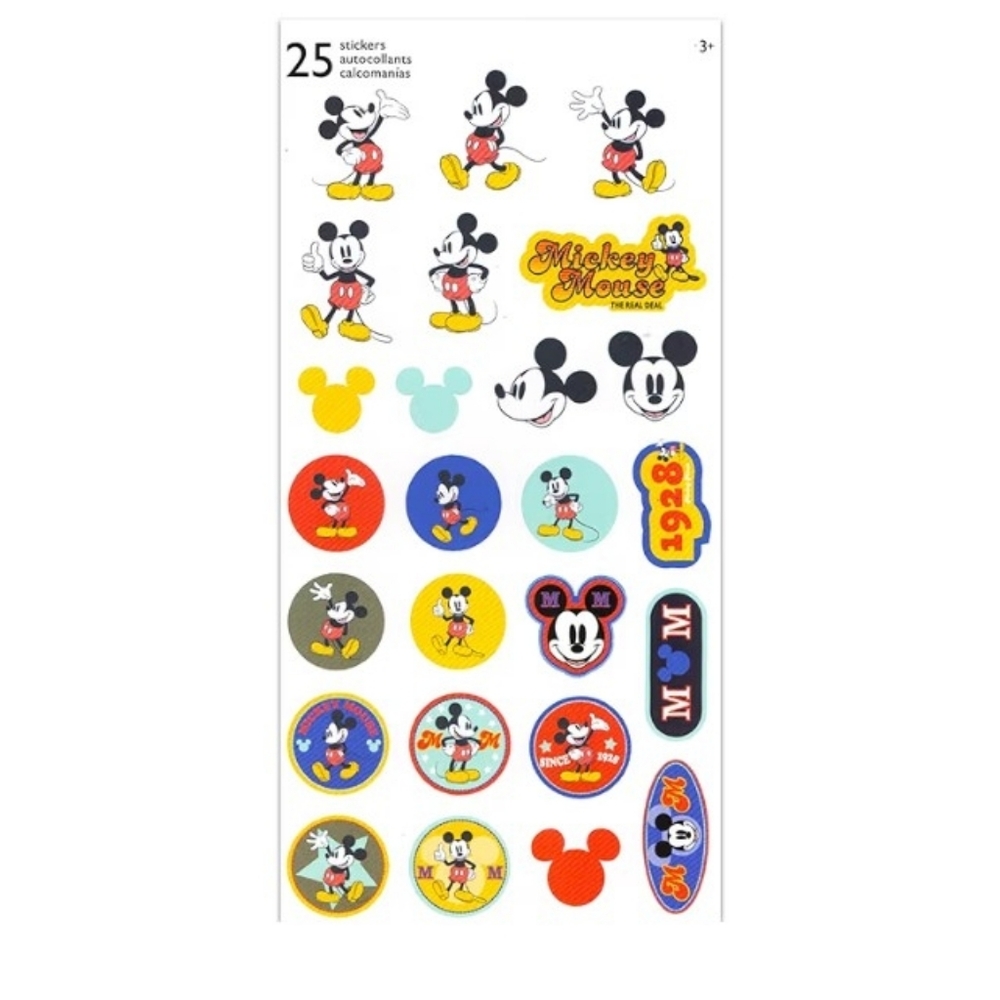 Disney Minnie And Mickey Mouse Water Bottle Set With Stickers And Door Hanger - Picture 2 of 3